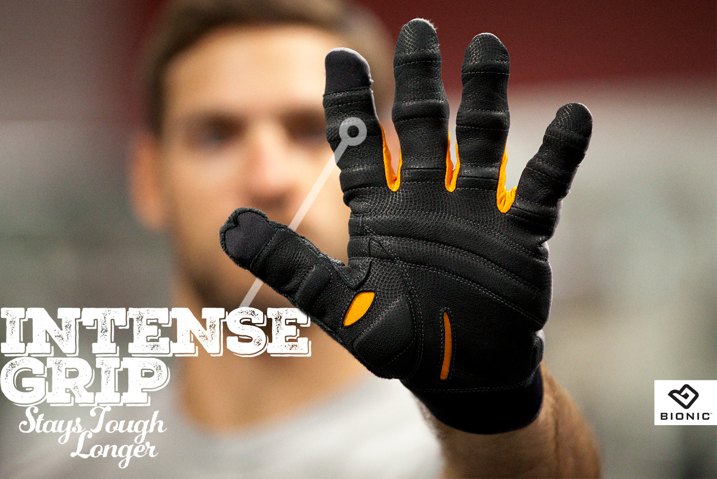 Bionic Fitness Gloves Mens Gym and Fitness Gloves Full Finger